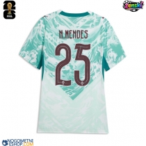 Ženski Nogometni dresi Portugalska Nuno Mendes #25 Gostujoči SP 2026 Kratek Rokav